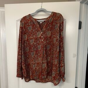 Pure J.Jill Lovely Fall Top Size Large